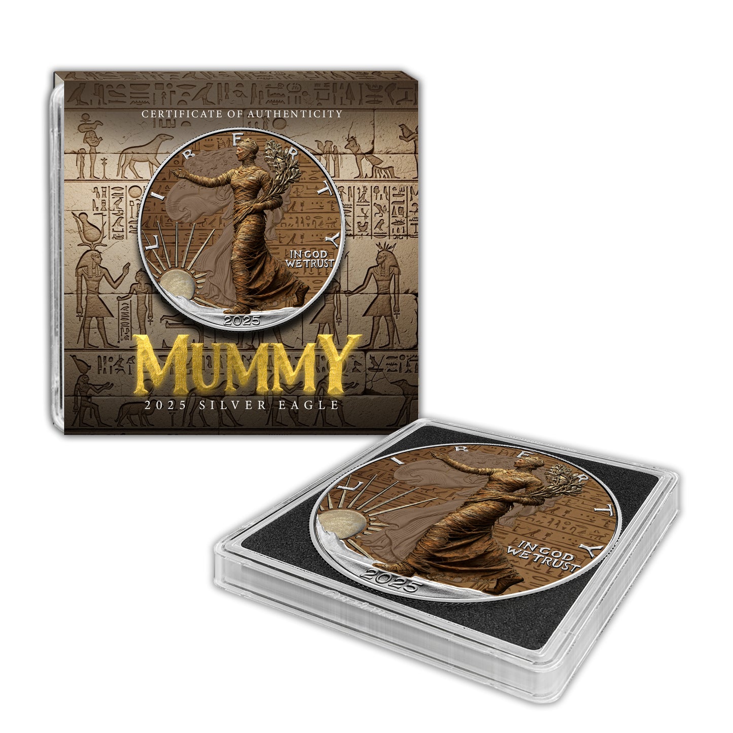 2025 Halloween Series - Silver Eagle & Bar Set - Mummy Edition