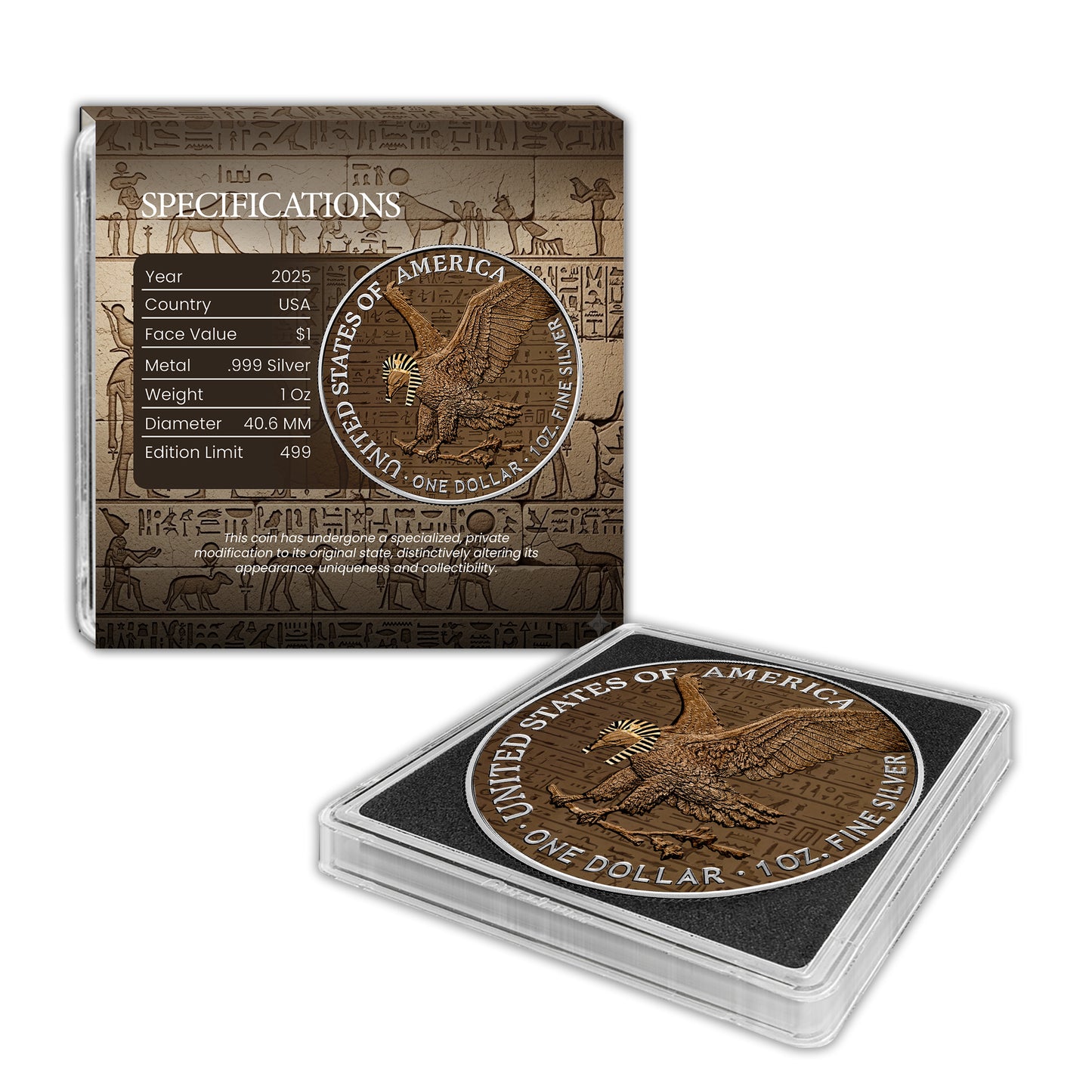 2025 Halloween Series - Silver Eagle & Bar Set - Mummy Edition