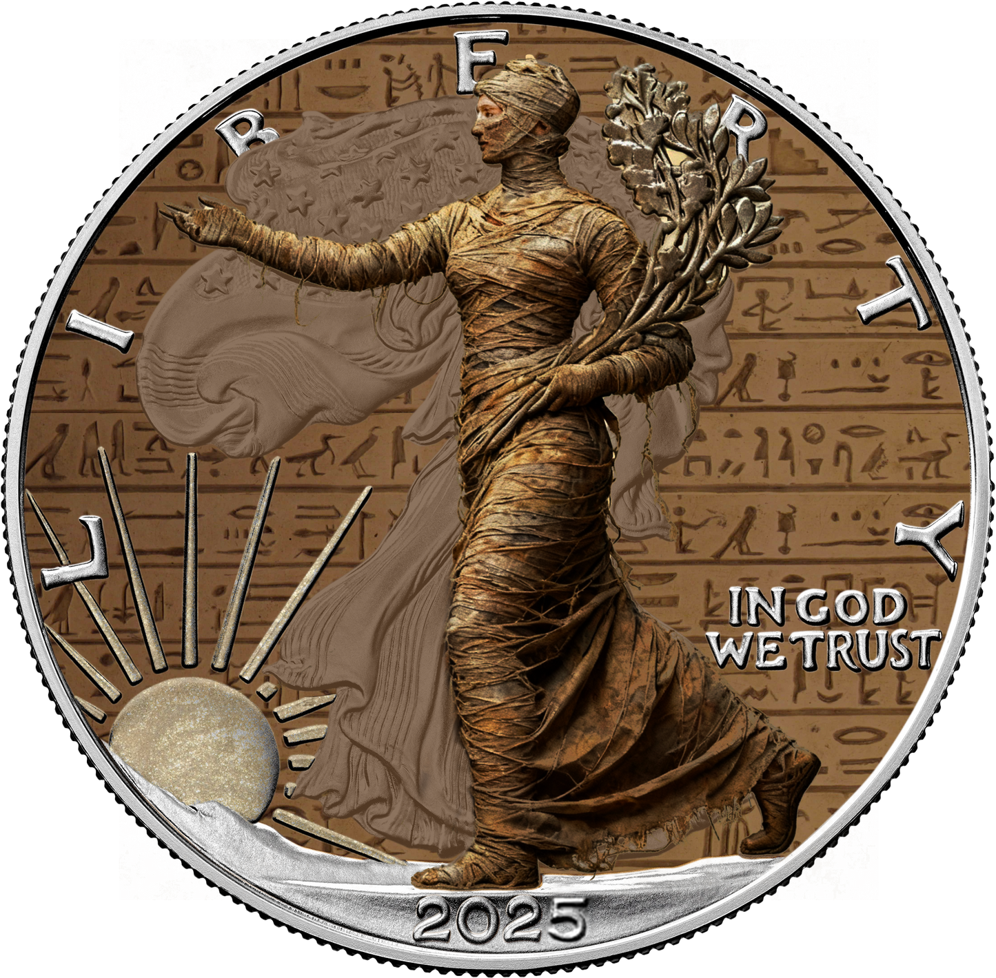 2025 Halloween Series - Silver Eagle & Bar Set - Mummy Edition