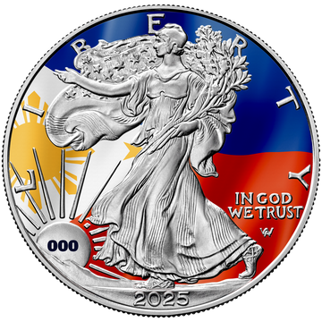 2025 Flags of the World Silver Eagle - Philippines - First Edition