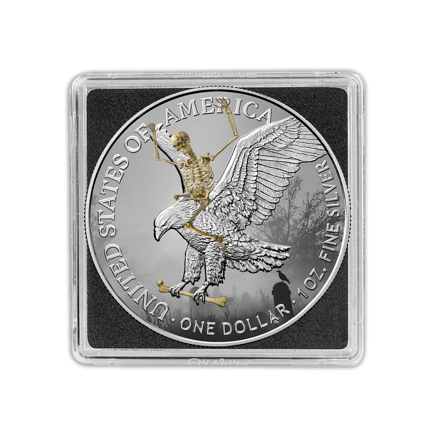 2025 Halloween Series - Silver Eagle & Bar Set - Skeleton Edition