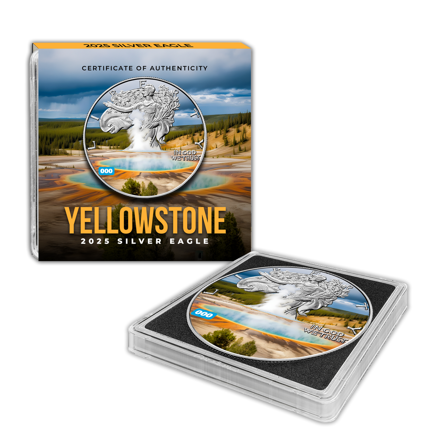 2025 Silver Eagle – Yellowstone - National Parks Series - CoinsTV