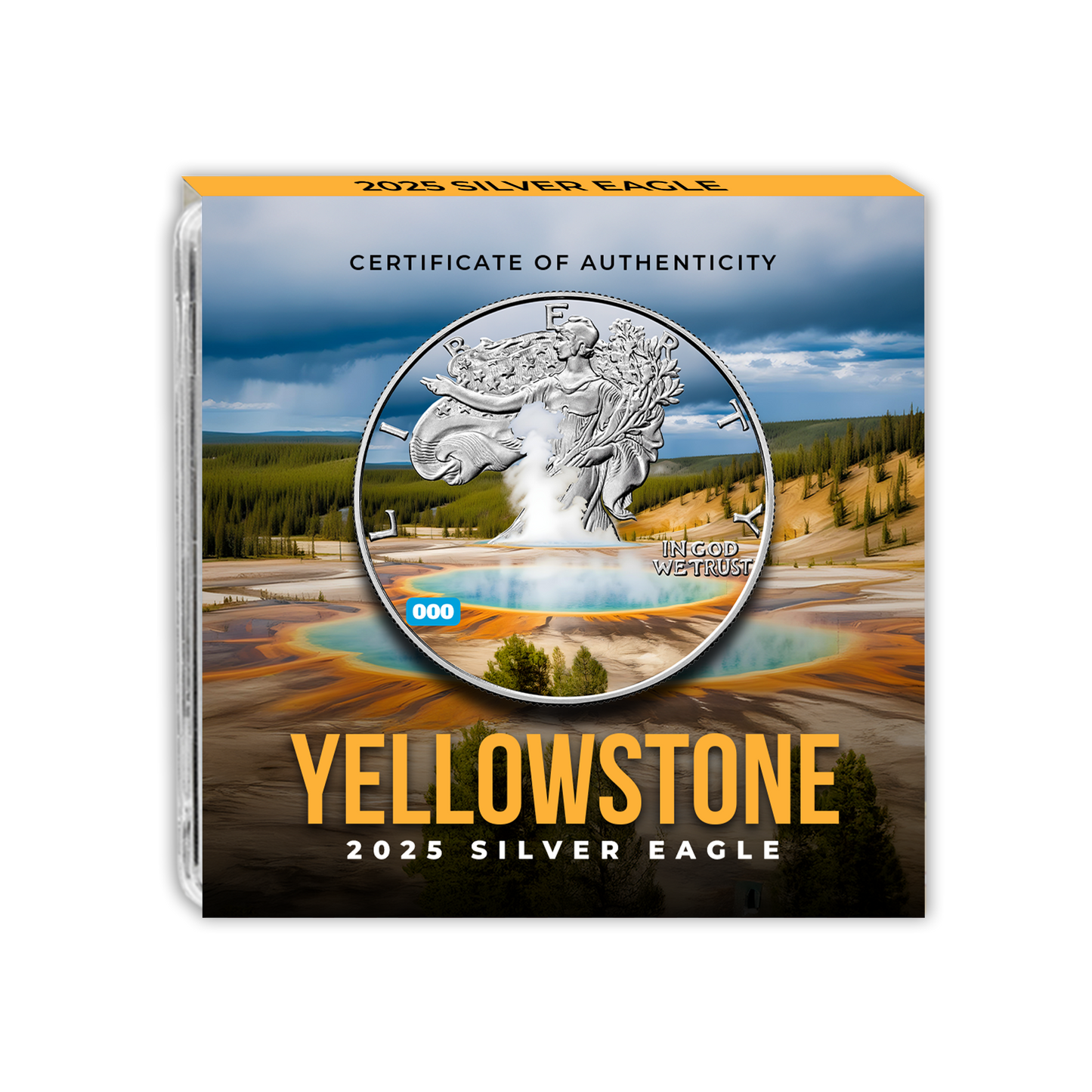 2025 Silver Eagle – Yellowstone - National Parks Series - CoinsTV