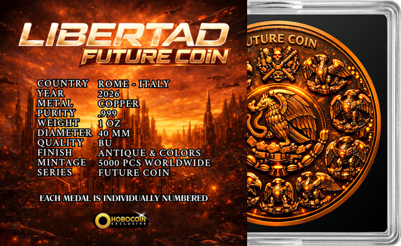 2026 Future Coin Libertad High Relief 1 oz Copper Medal