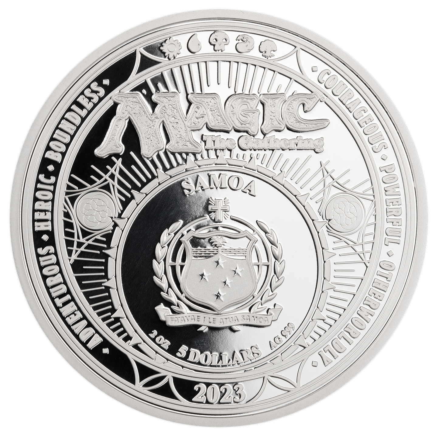 2023 Magic: the Gathering Alpha Black Lotus 2 oz Silver Coin
