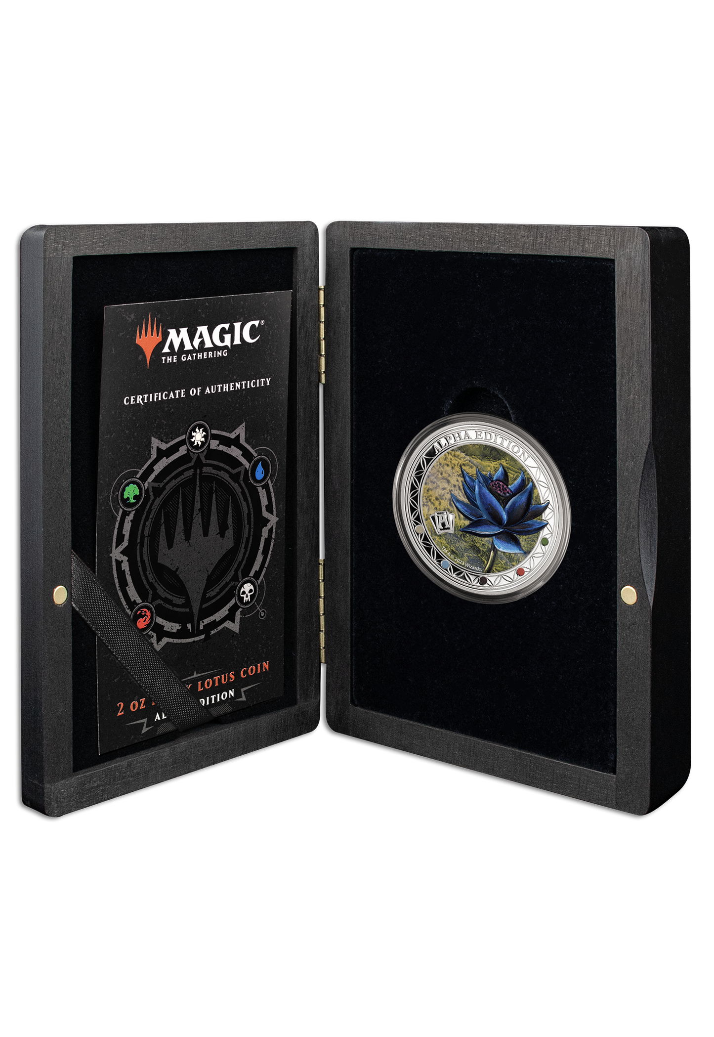 2023 Magic: the Gathering Alpha Black Lotus 2 oz Silver Coin