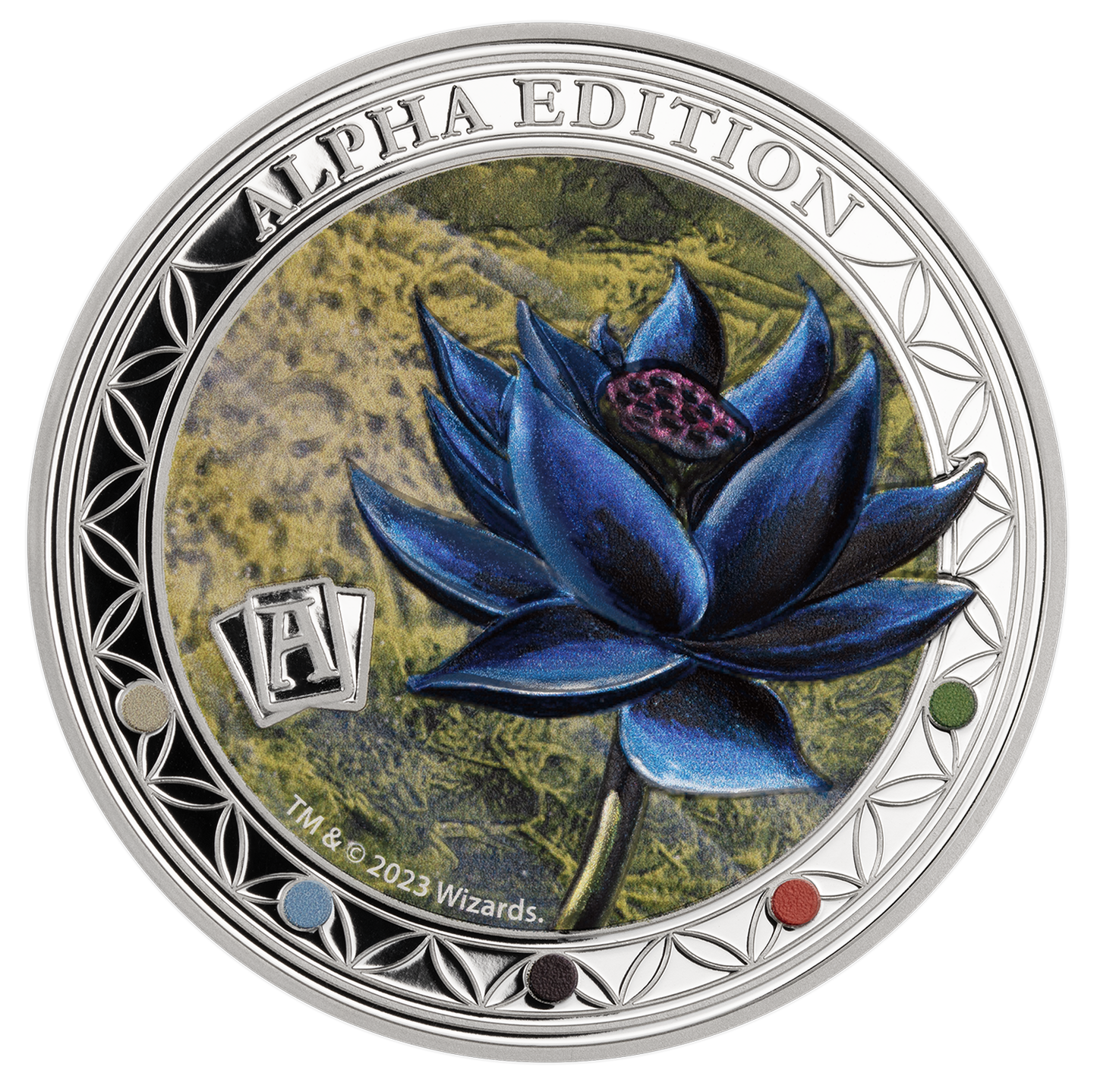 2023 Magic: the Gathering Alpha Black Lotus 2 oz Silver Coin