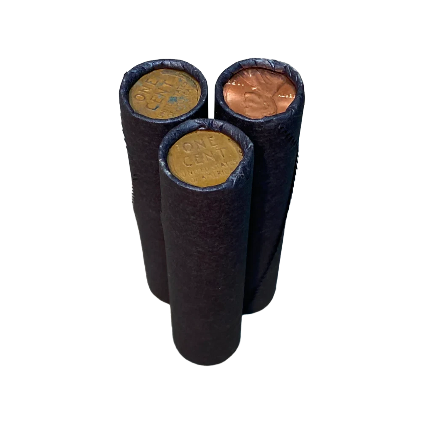 Lincoln Wheat Cent San Francisco - Vintage Black Bank-Wrapped Roll - CoinsTV