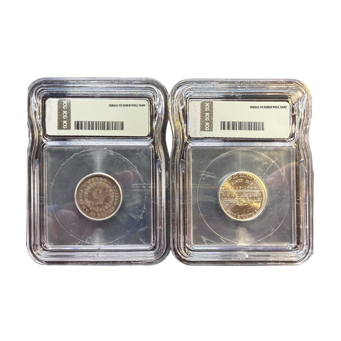 1866-83 & 2026 Nickel 2 coin set: Oldest Nickel and Newest Nickel