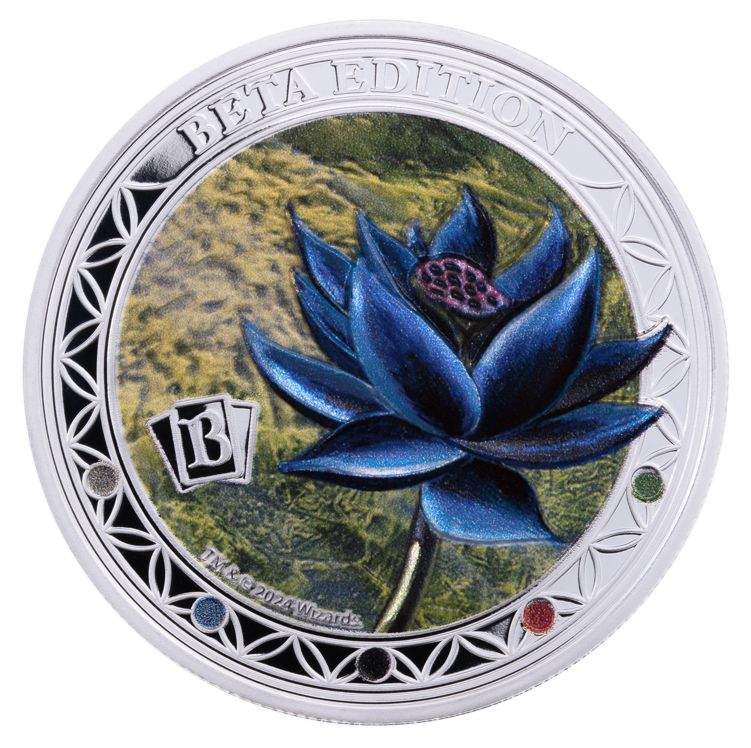 2024 Magic: the Gathering Beta Black Lotus 1 oz Silver Coin 2024 Magic: the Gathering Beta Black Lotus 1 oz Silver Coin