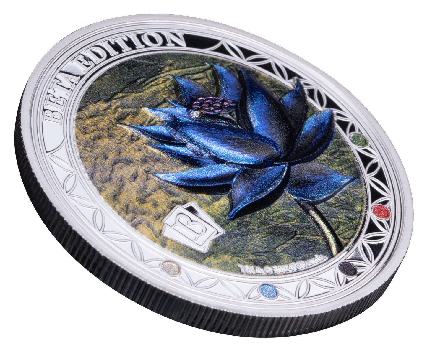 2024 Magic: the Gathering Beta Black Lotus 1 oz Silver Coin - CoinsTV