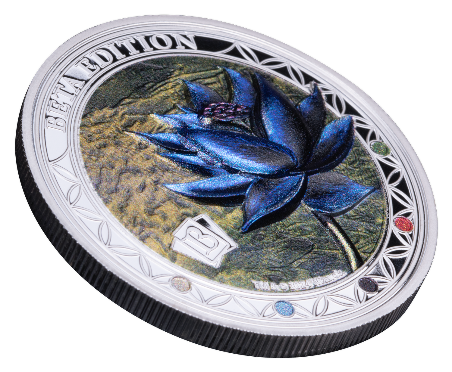 2024 Magic: the Gathering Beta Black Lotus 1 oz Silver Coin - CoinsTV