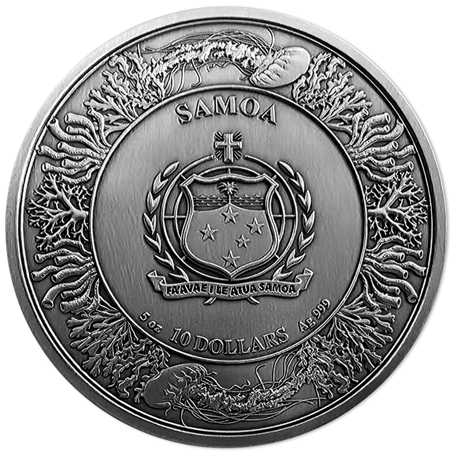 2025 Samoa Atlantis 5 oz Silver Coin