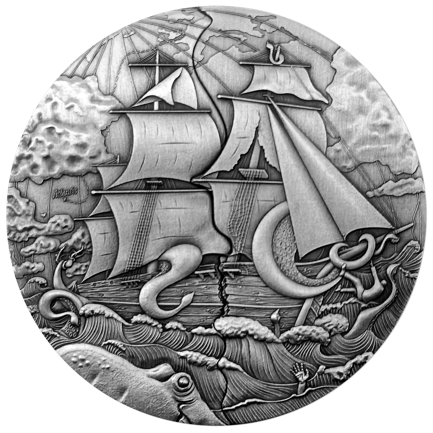 2025 Samoa Atlantis 5 oz Silver Coin