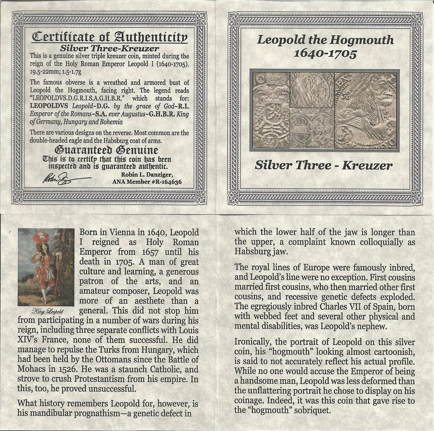 Leopold the Hogmouth – Silver 3 Kreuzer – NGC MG
