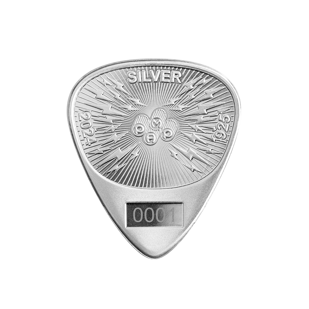 2024 Pamp Fender Guitar Pick 70th Anniv. of the Stratocaster 10g Silver Medal