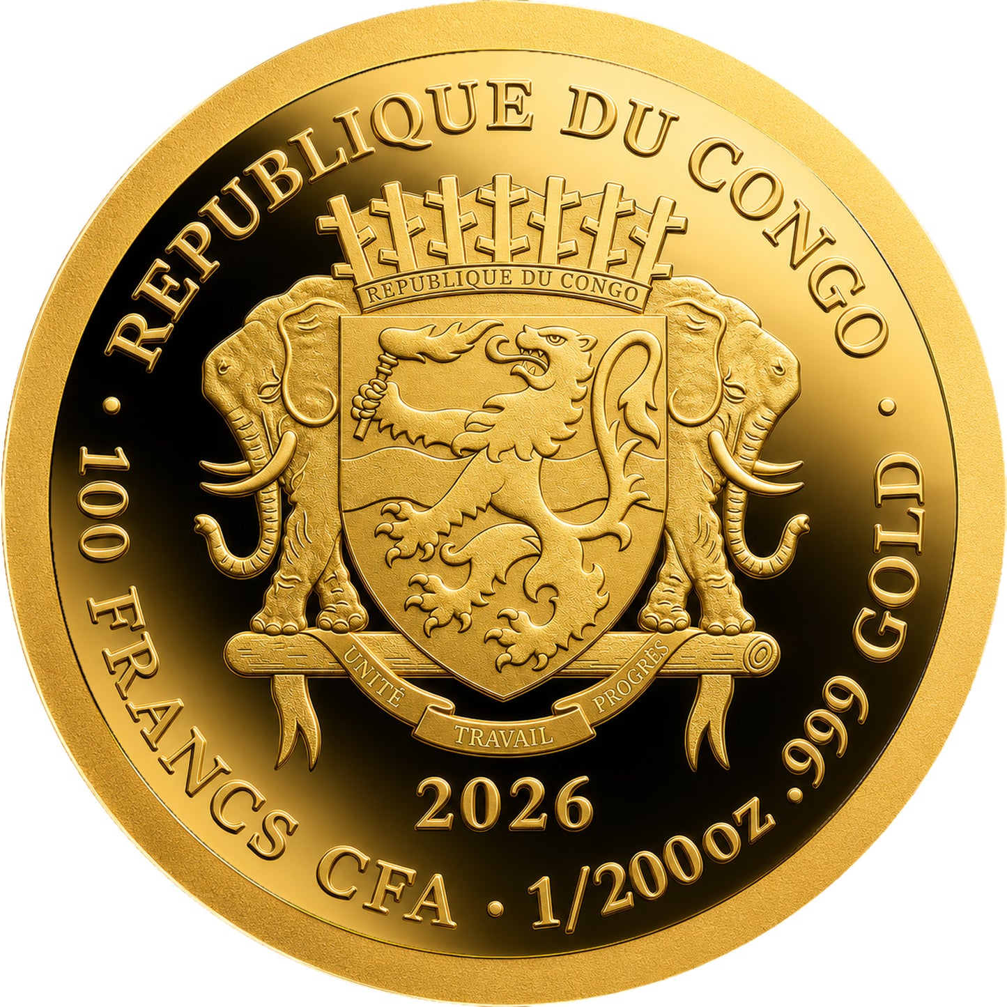 2026 Congo Concorde 50th Ann. 1/200 oz Gold Coin