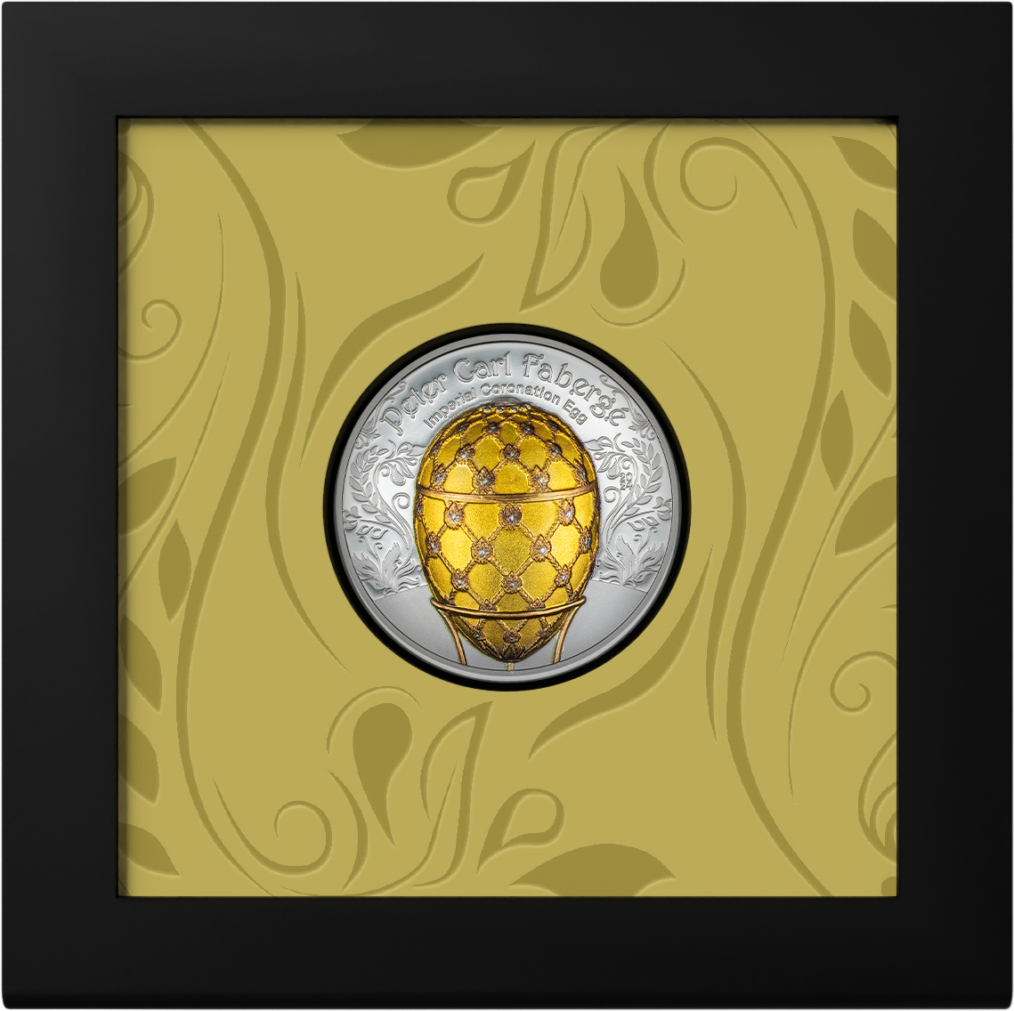 Imperial Fabergé ファベルジェ Eggs Coin 純銀 レア 2024 Mongolia Peter Carl Faberge Imperial Coronation Egg 2oz