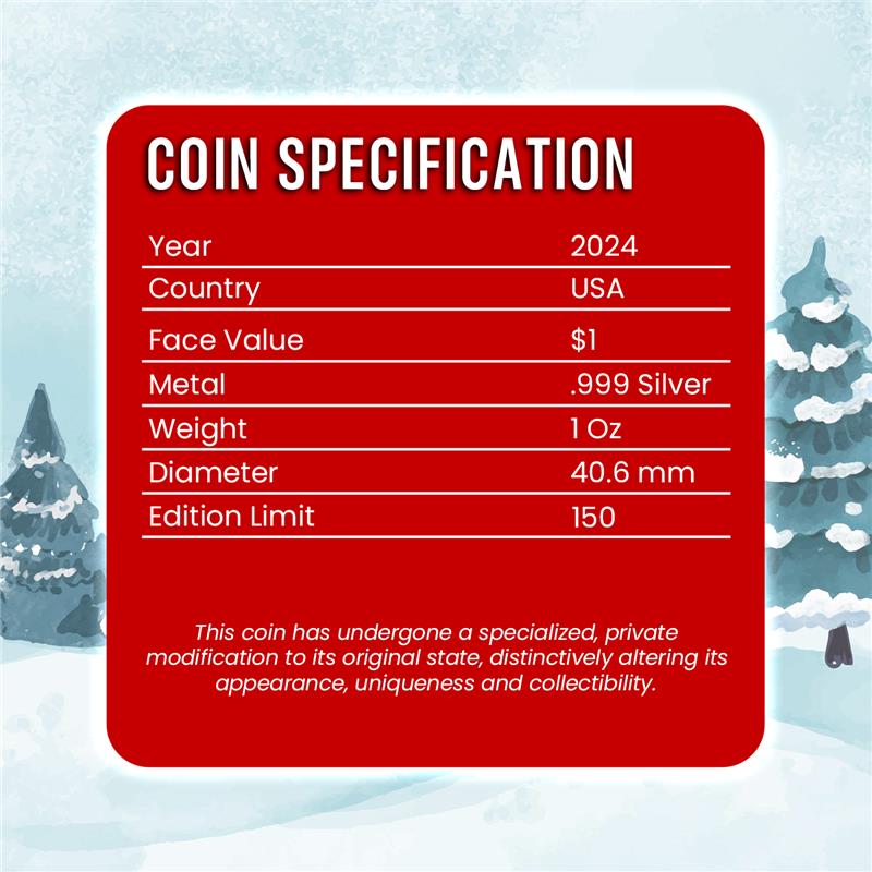 2024 Chromatics Winter Wonderland Silver Eagle - CoinsTV