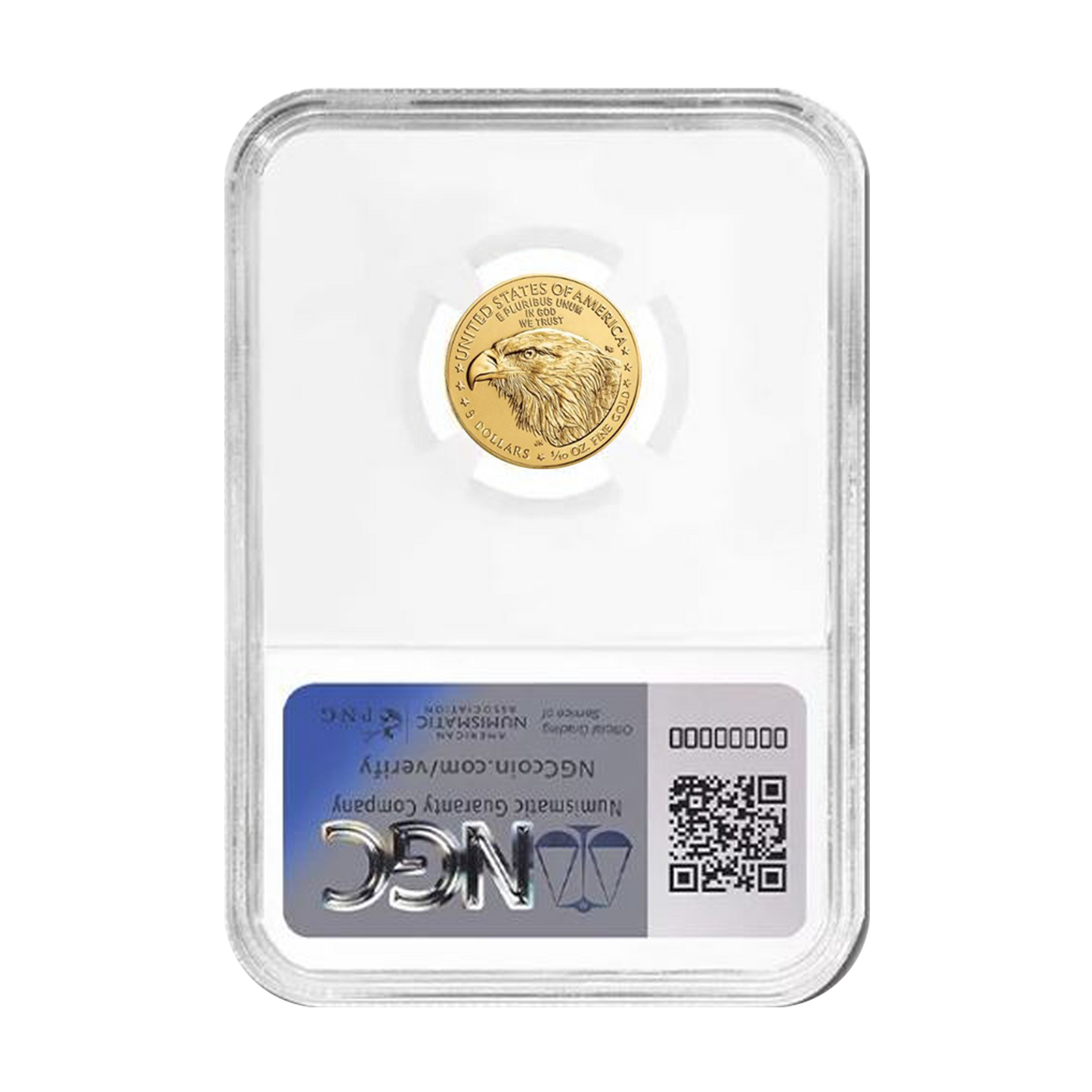 2026 $5 Gold Eagle in God We Trust Label - NGC MS70 Early Releases - CoinsTV