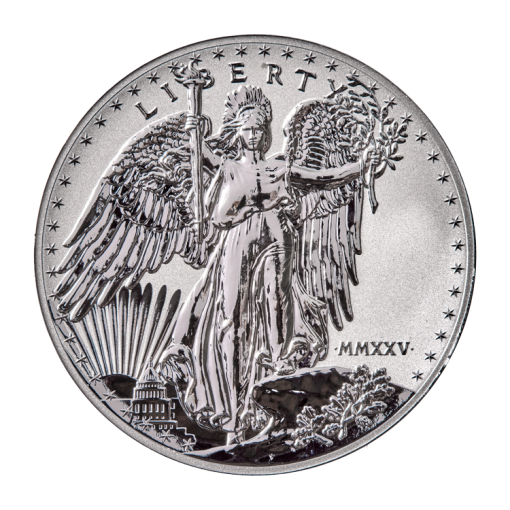 2025 Saint-Gaudens Winged Liberty 1 oz Silver - NPF High Relief Reverse Proof - CoinsTV