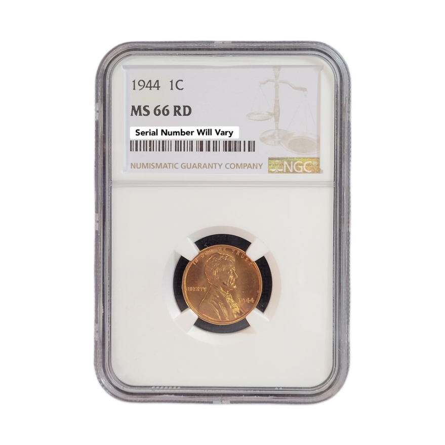 1944- Lincoln Wheat Cent - NGC MS66 RD