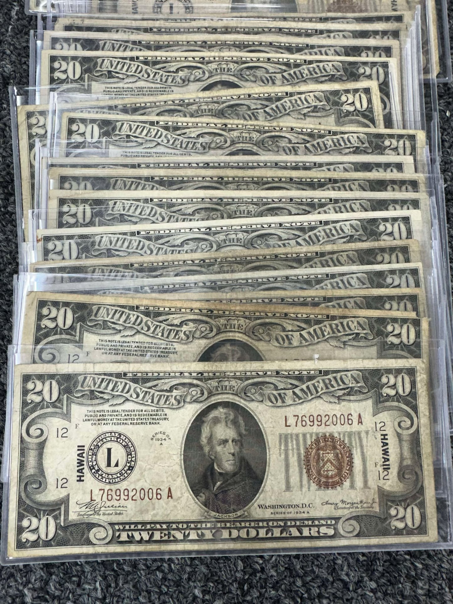 1934 $20 Silver Certificate “HAWAII" Note Brown Seal - CoinsTV