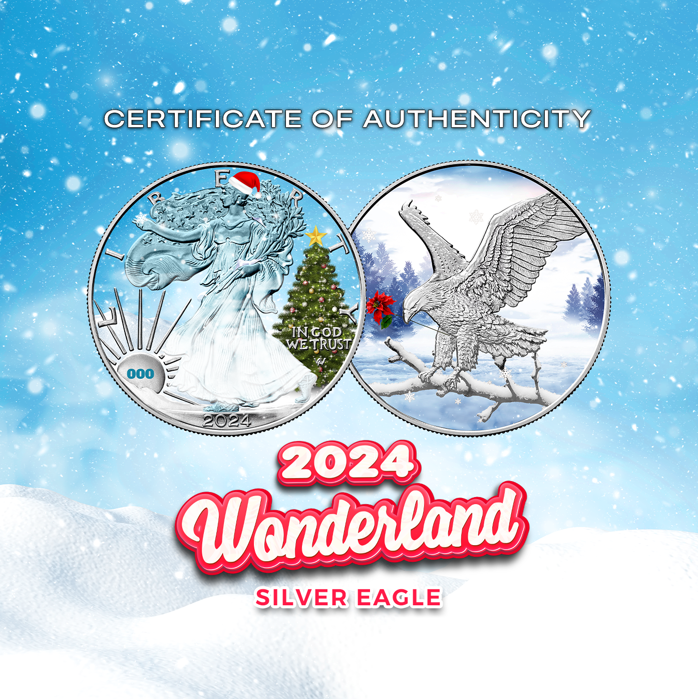 2024 Chromatics Winter Wonderland Silver Eagle - CoinsTV