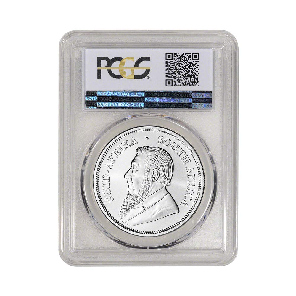 2018 Krugerrand 1 oz Silver- South African Mint - PCGS MS70 First Week Struck - CoinsTV
