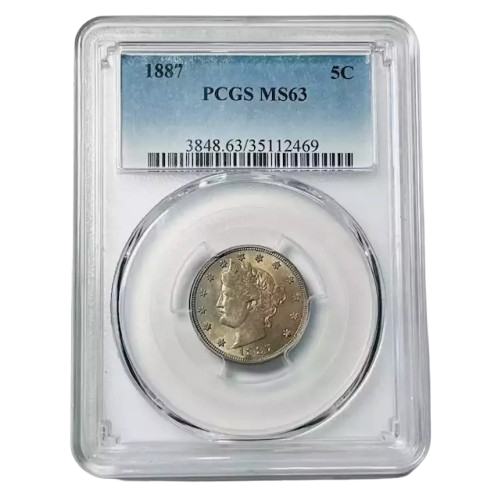 1887 Liberty Head Nickel - PCGS MS63 - CoinsTV