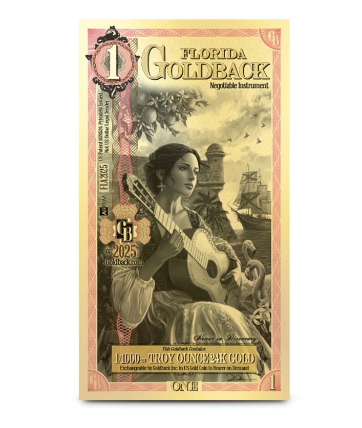 1 Florida Goldback - CoinsTV