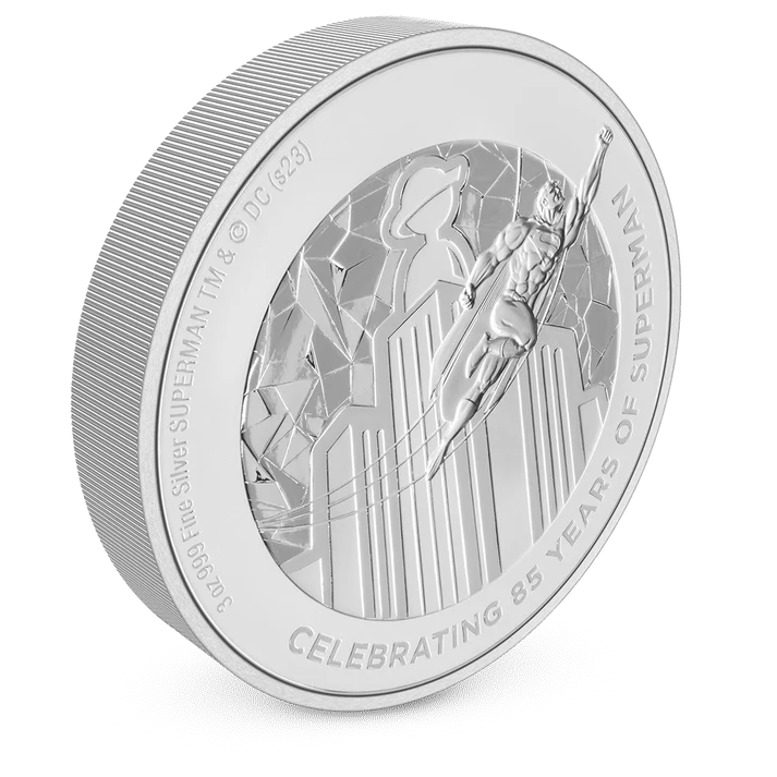 2023 Warner - NZM Superman 85th Anniversary 3oz Silver Coin - CoinsTV