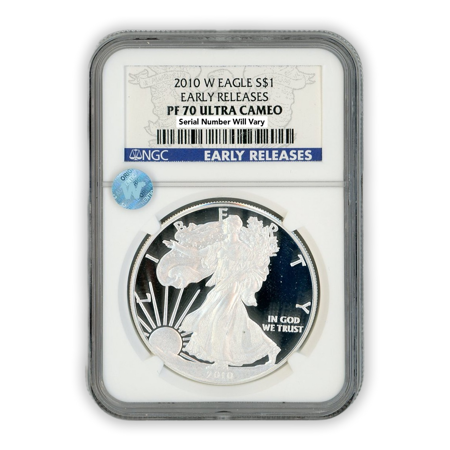 2010 W Silver Eagle - Early Releases - NGC PF70 Ultra Cameo Sight White - CoinsTV