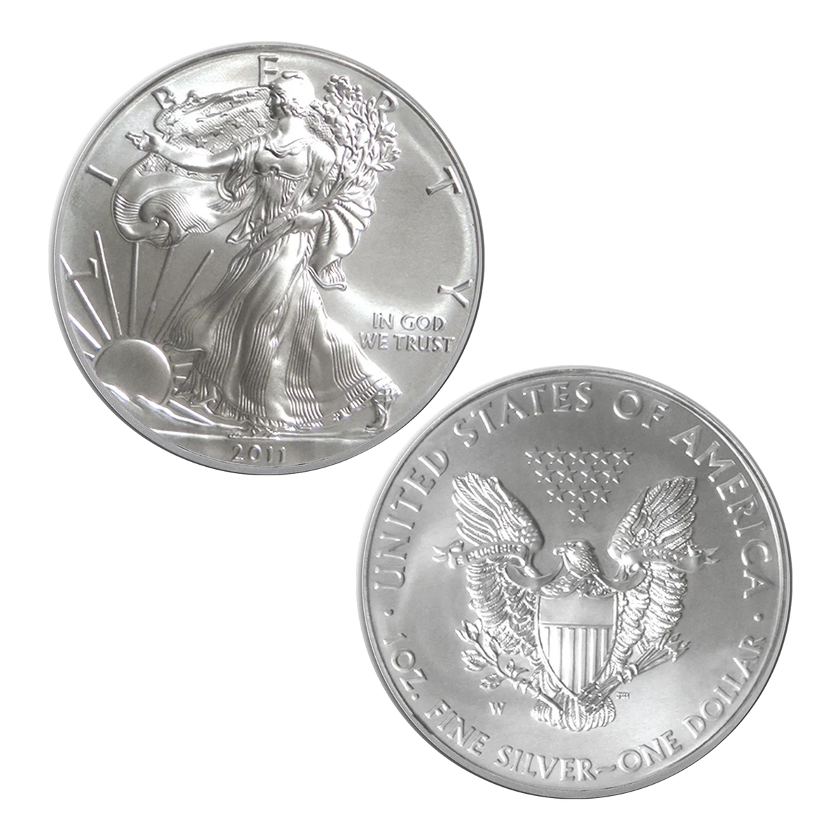2011-W Burnished Silver Eagle Box with OGP & COA