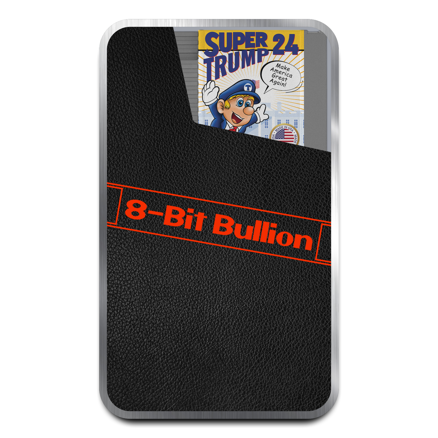 8 Bit Mint Super Trump 3 1 oz Silver Bar - CoinsTV