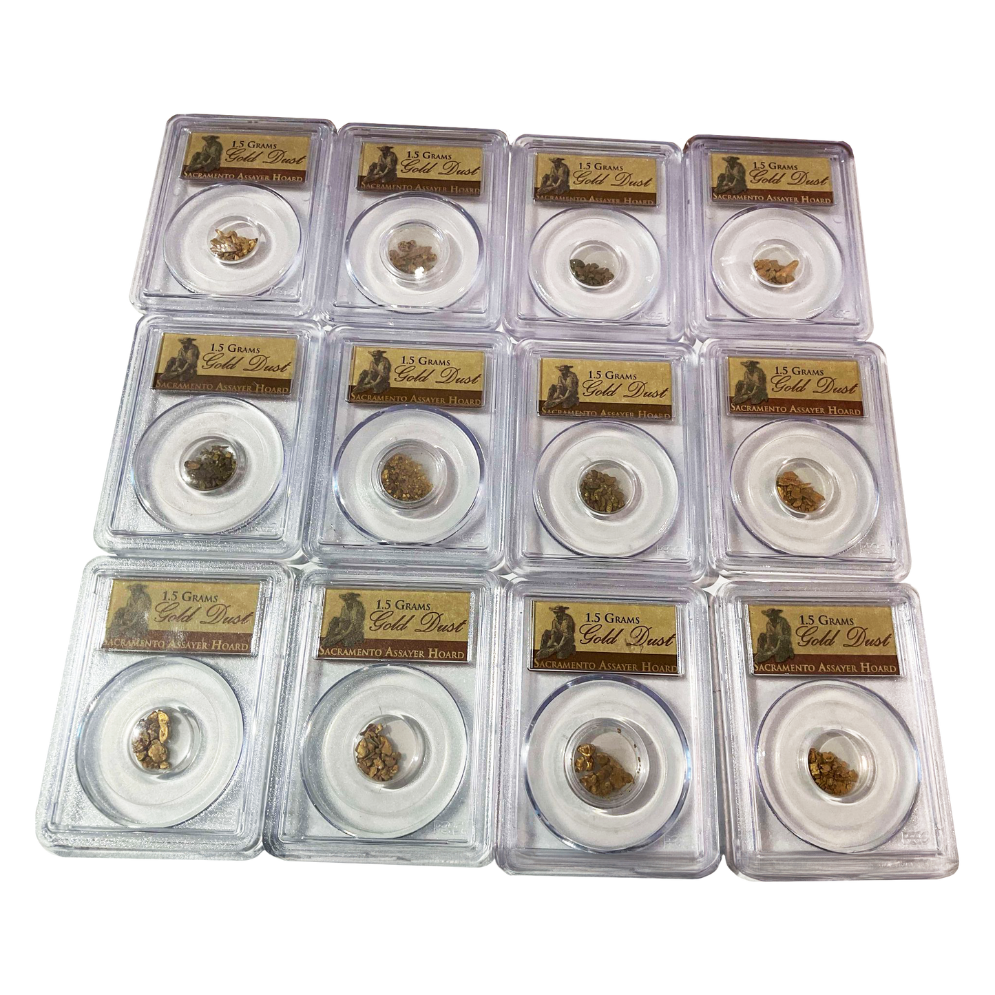 Sacramento Assayer Hoard California Gold Dust 1.5 Grams - PCGS Certified