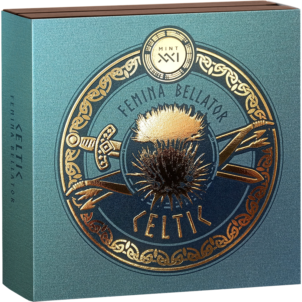 2025 Cameroon Femina Bellator Celtic 2 oz Silver Coin - CoinsTV