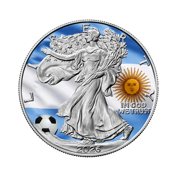 2026 World Football Silver Eagle - Argentina Edition