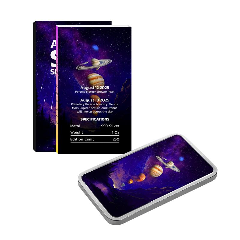 August Sky Spectacles 1 oz Silver Bar - CoinsTV