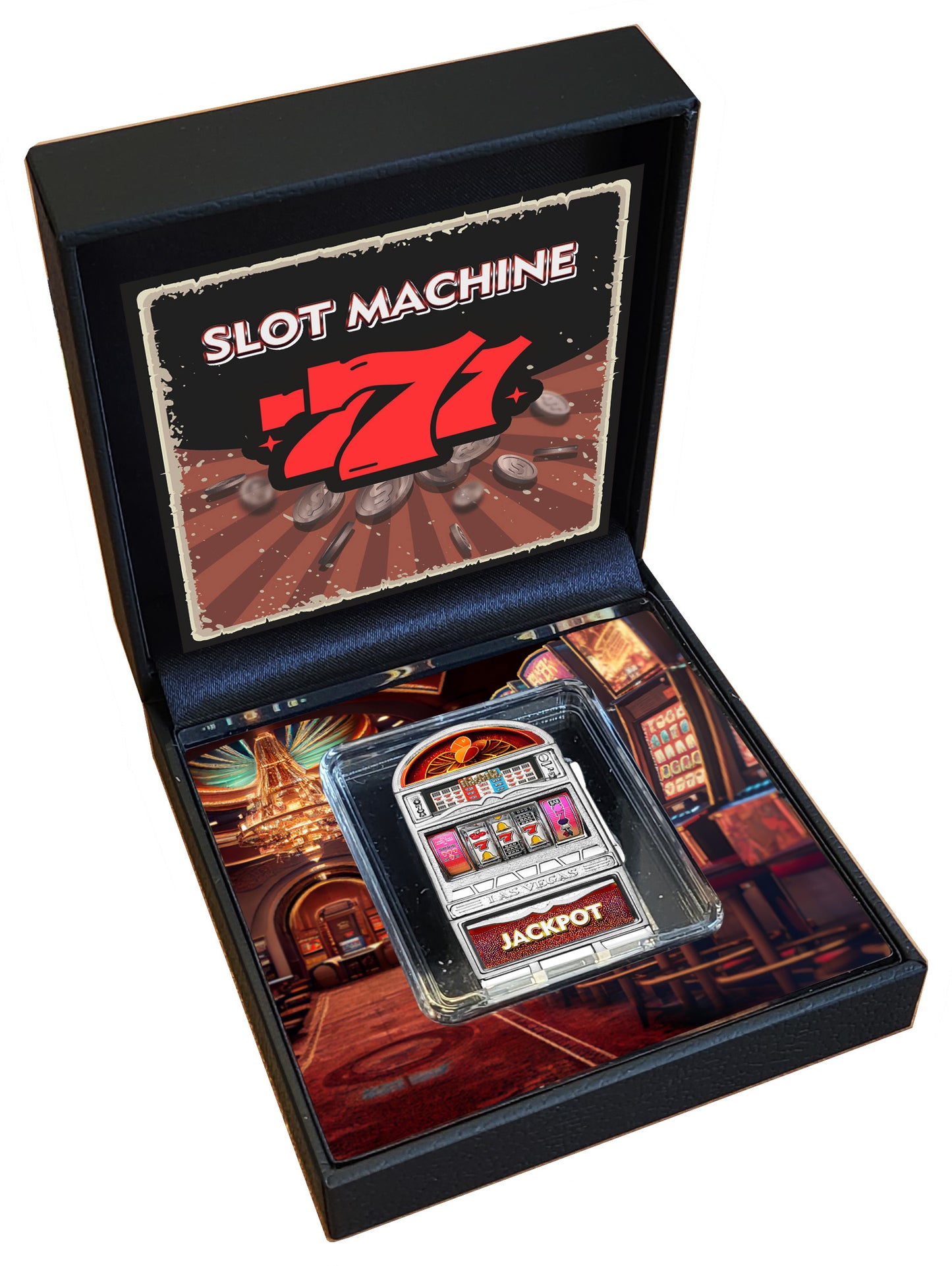 2024 Cameroon Slot Machine Shaped 1 oz Silver Coin
