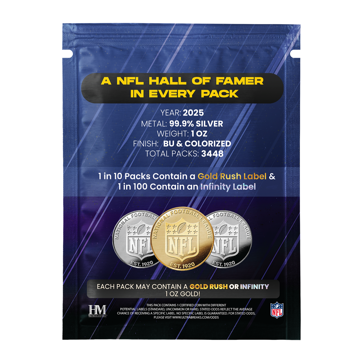 UltraBreaks x Celebrity Mint: NFL Hall of Fame Silver Series - CoinsTV