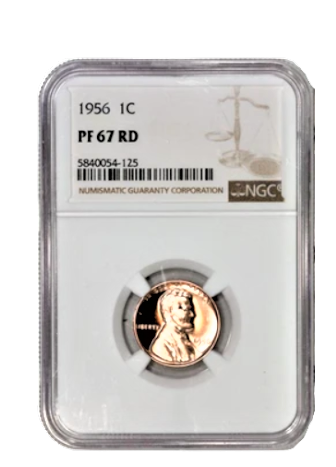 1956- Lincoln Wheat Cent - NGC PF67 RD DDR - CoinsTV