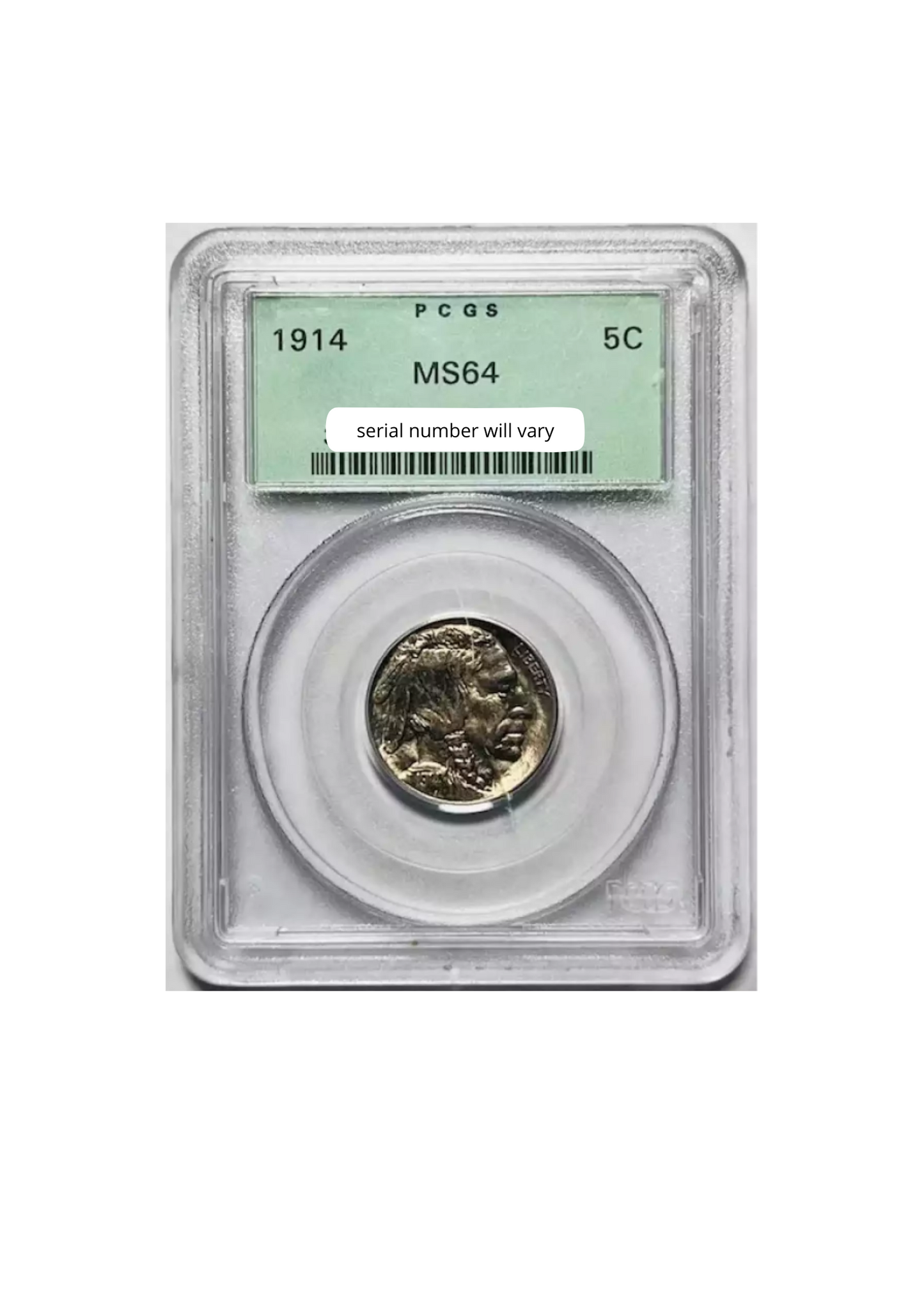 1914 Buffalo Nickel - PCGS MS64 Old Green Holder