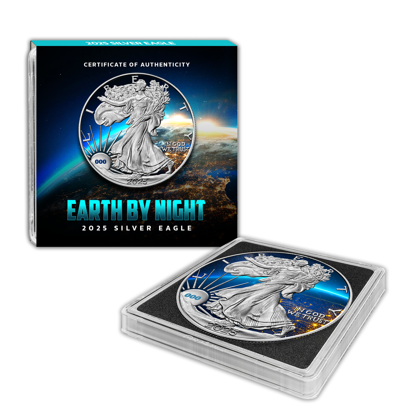 2025 Chromatics Silver Eagle - Earth by Night Edition