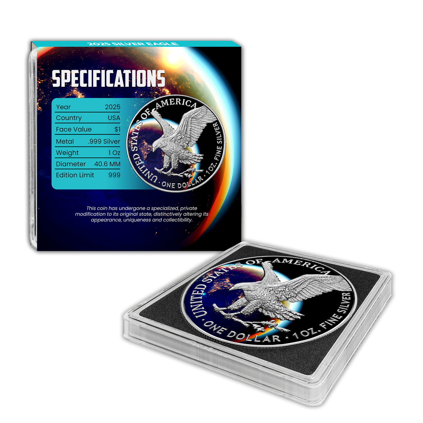 2025 Chromatics Silver Eagle - Earth by Night Edition