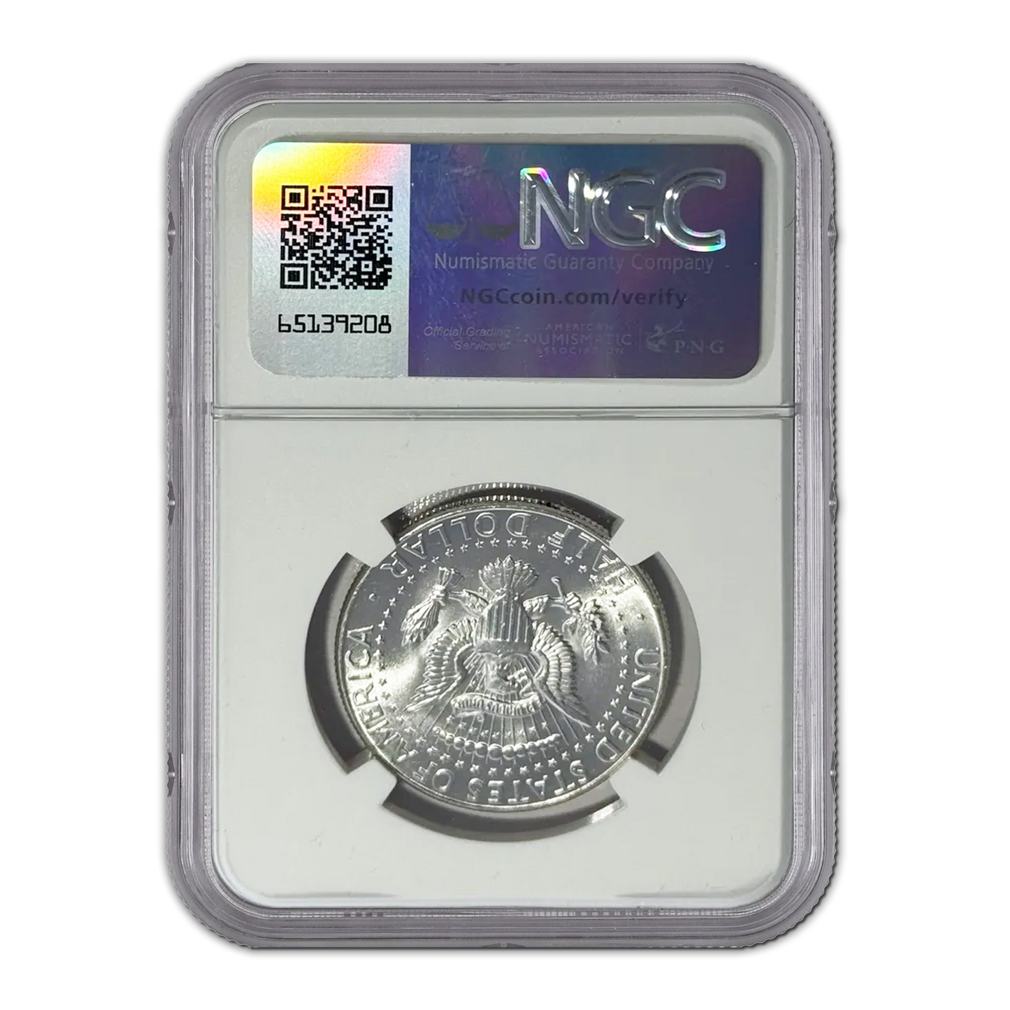 1964 Kennedy Half Dollar - Flag Label and Signature - NGC MS66 - CoinsTV