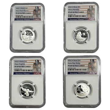 2022 American Women Silver Quarter - Grab Bag - NGC PF69 Ultra Cameo - CoinsTV
