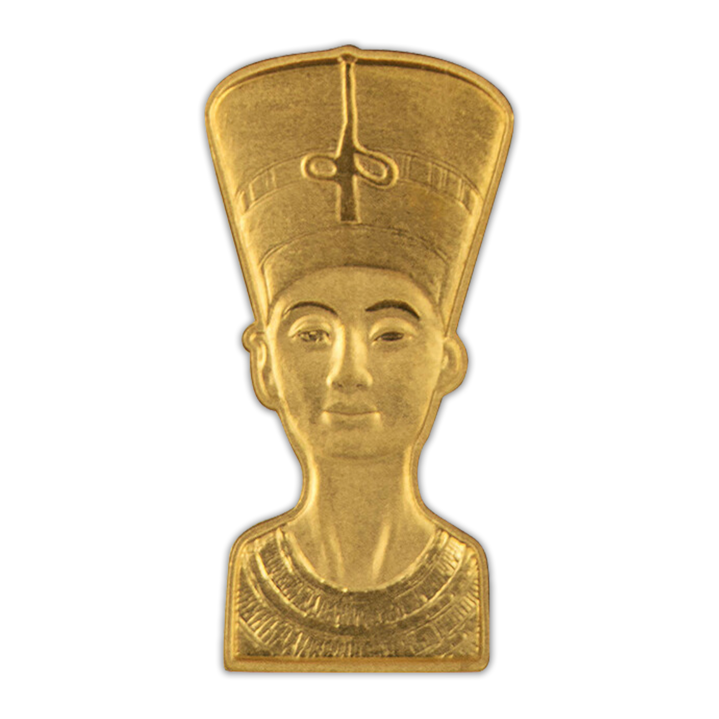 2023 Nefertiti Shaped Coin - 1 Gram Gold
