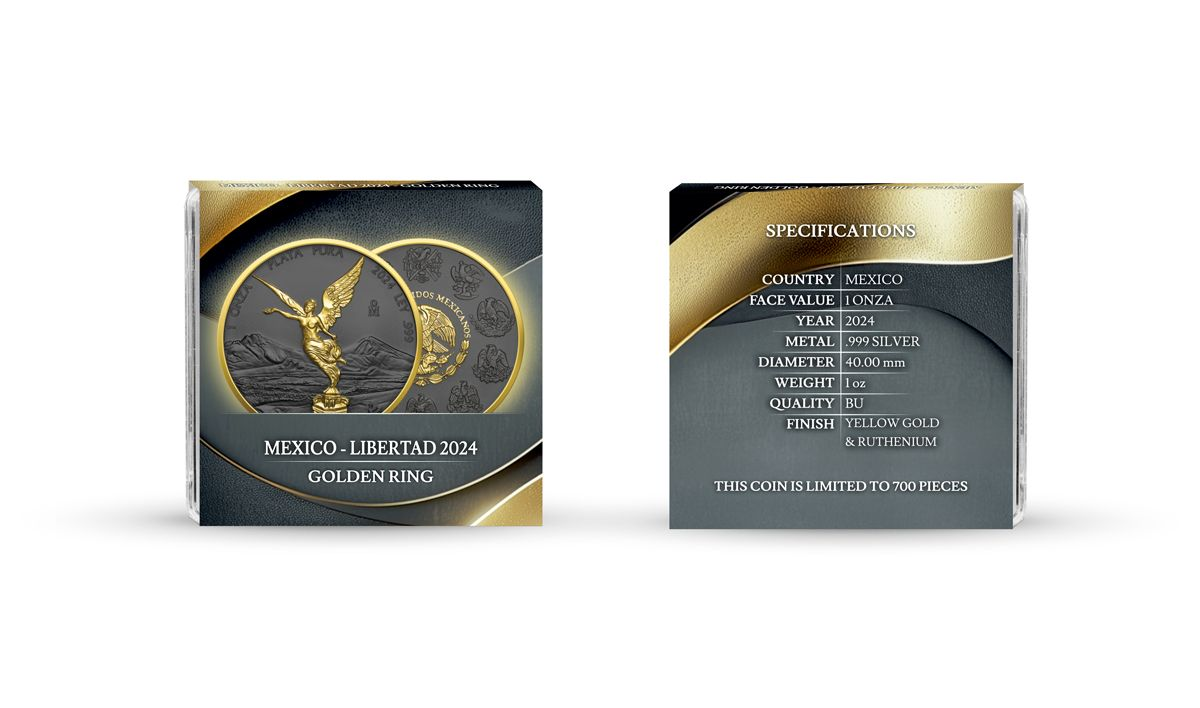 2024 Golden Ring Libertad 1 Oz Silver Coin - CoinsTV