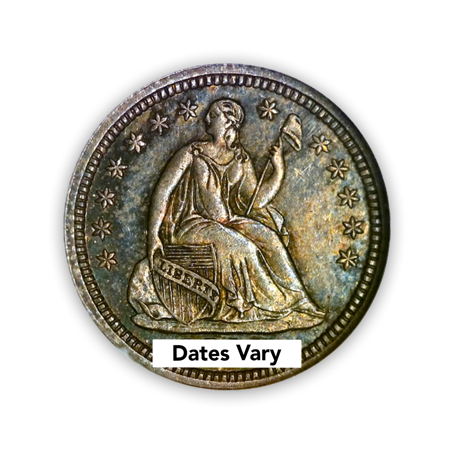 Seated Liberty Half Dime - New Orleans mint- Collectors Quality Circulated - CoinsTV